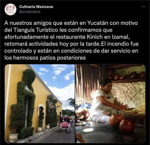 La Jornada Maya - Reportan ligeros daños por incendio en restaurante Kinich  de Izamal